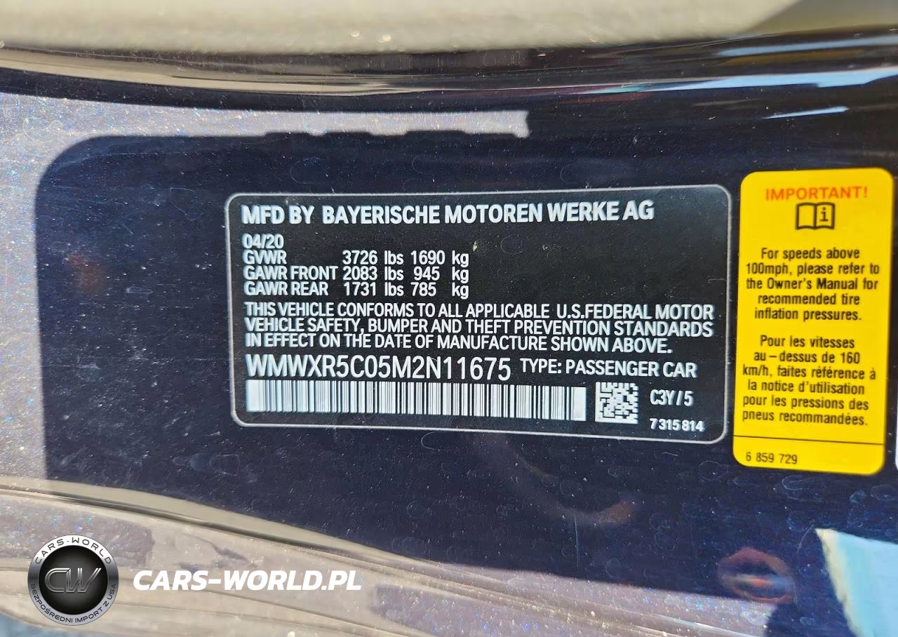2021 Mini Cooper S VIN:WMWXR5C05M2N11675 - 12