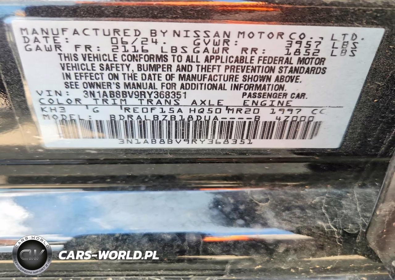 2024 Nissan Sentra S VIN:3N1AB8BV9RY368351 - 12