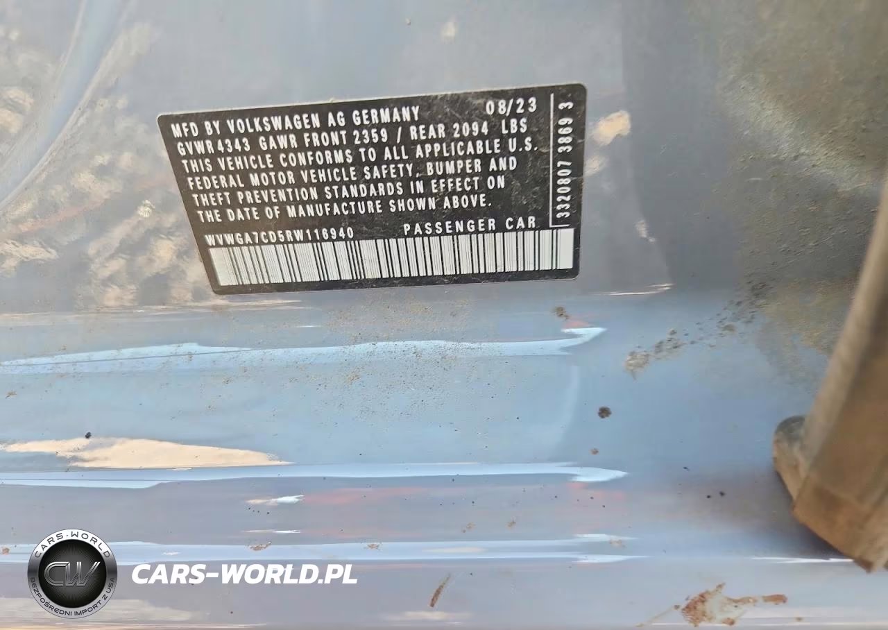 2024 Volkswagen Gti S VIN:WVWGA7CD5RW116940 - 12