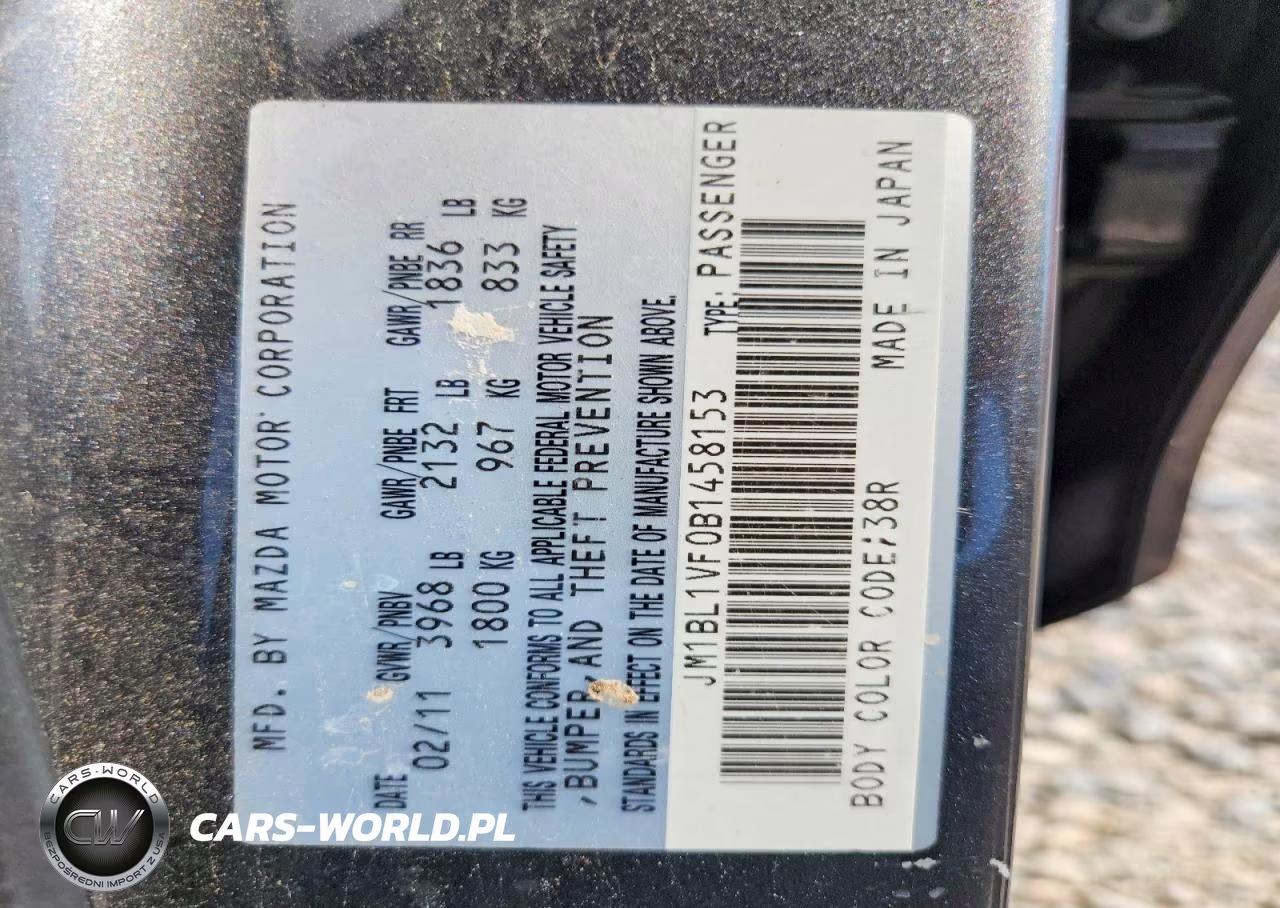2011 Mazda 3 I VIN:JM1BL1VF0B1458153 - 12
