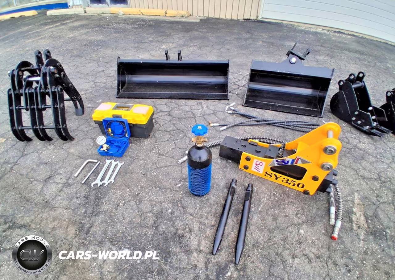 2026 Mini Excavator Attachments: Auger Bit + Auger Motors + 200 Mm Bucket + 200 Mm Bucket + 600 Mm Tilt Bucket + 1000 Mm Bucket VIN:38913409 - 2