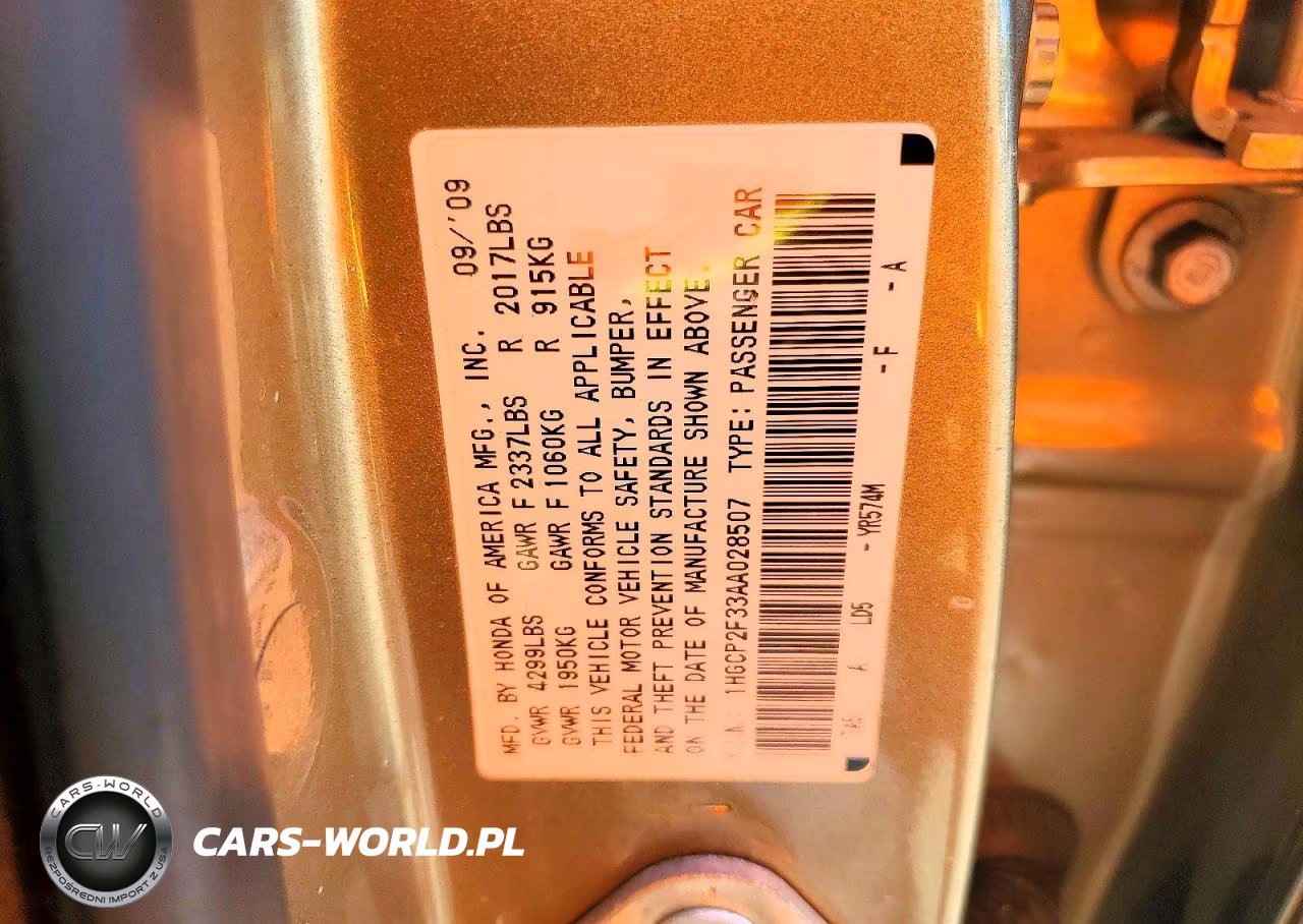 2010 Honda Accord Lx VIN:1HGCP2F33AA028507 - 12