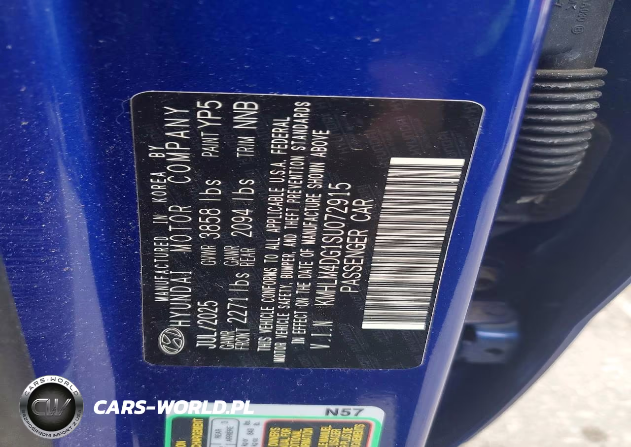 2025 Hyundai Elantra Sel Sport VIN:KMHLM4DG1SU072915 - 12