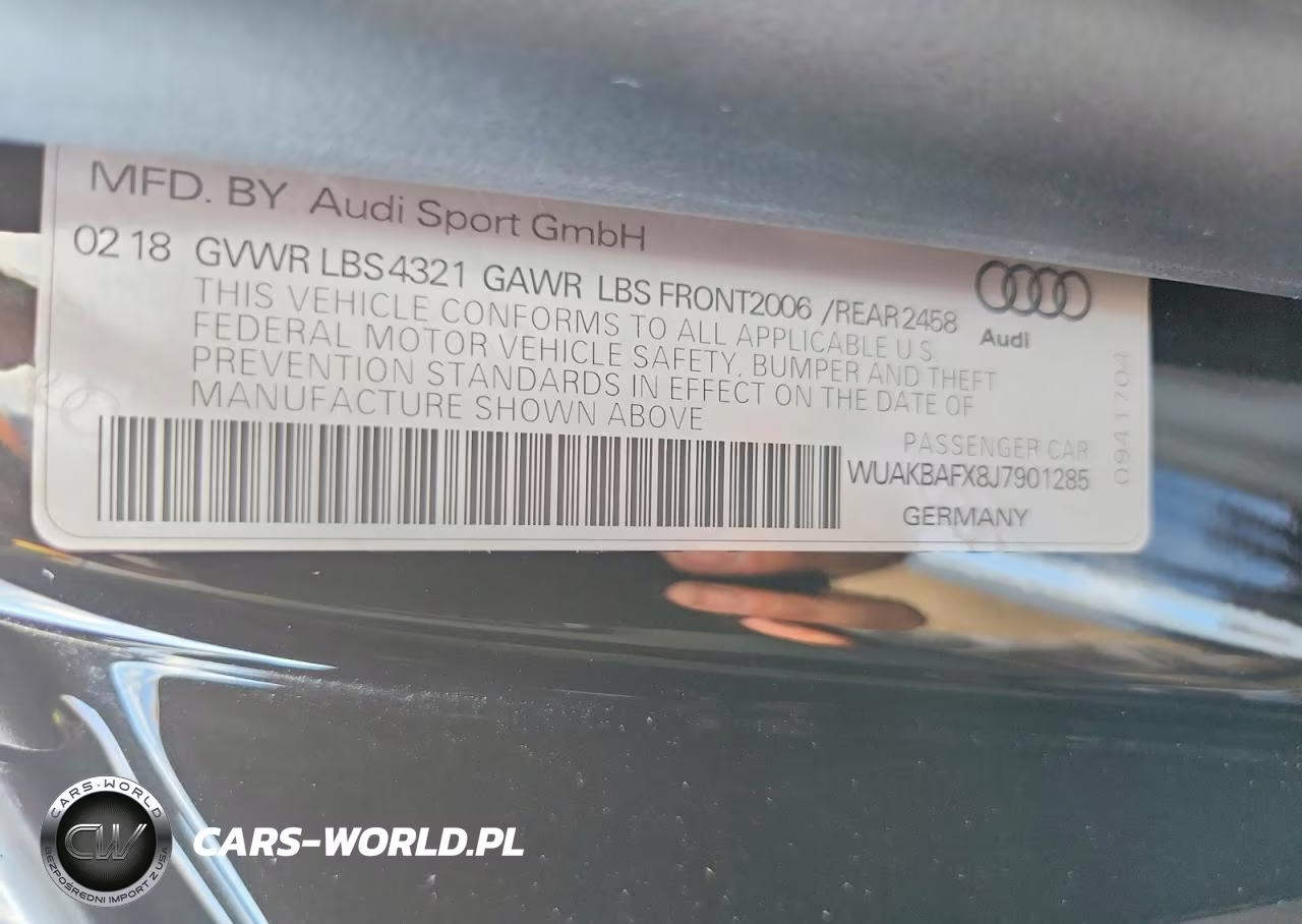 2018 Audi R8 5.2 Plus Quattro VIN:WUAKBAFX8J7901285 - 13