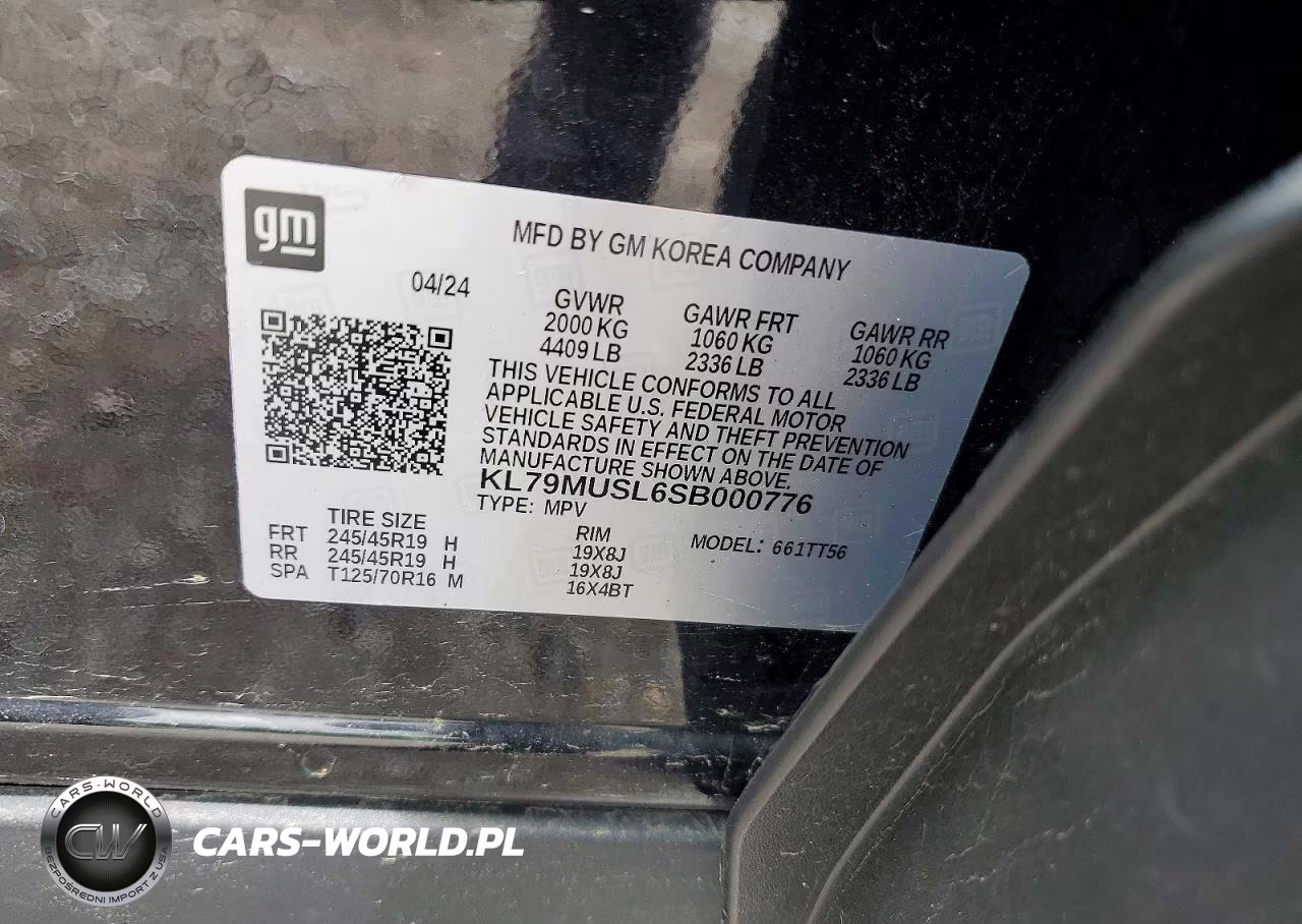 2025 Chevrolet Trailblazer Rs VIN:KL79MUSL6SB000776 - 14