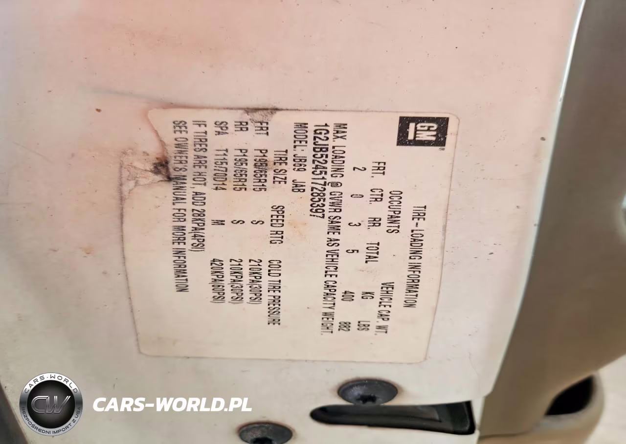 2001 Pontiac Sunfire Se VIN:1G2JB524517285397 - 12