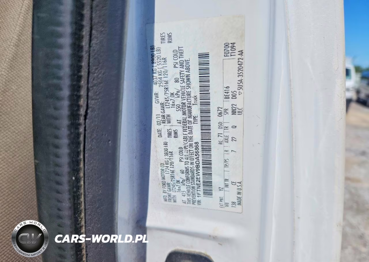 2011 Ford Econoline E250 Van VIN:1FTNE2EW9BDA56868 - 14