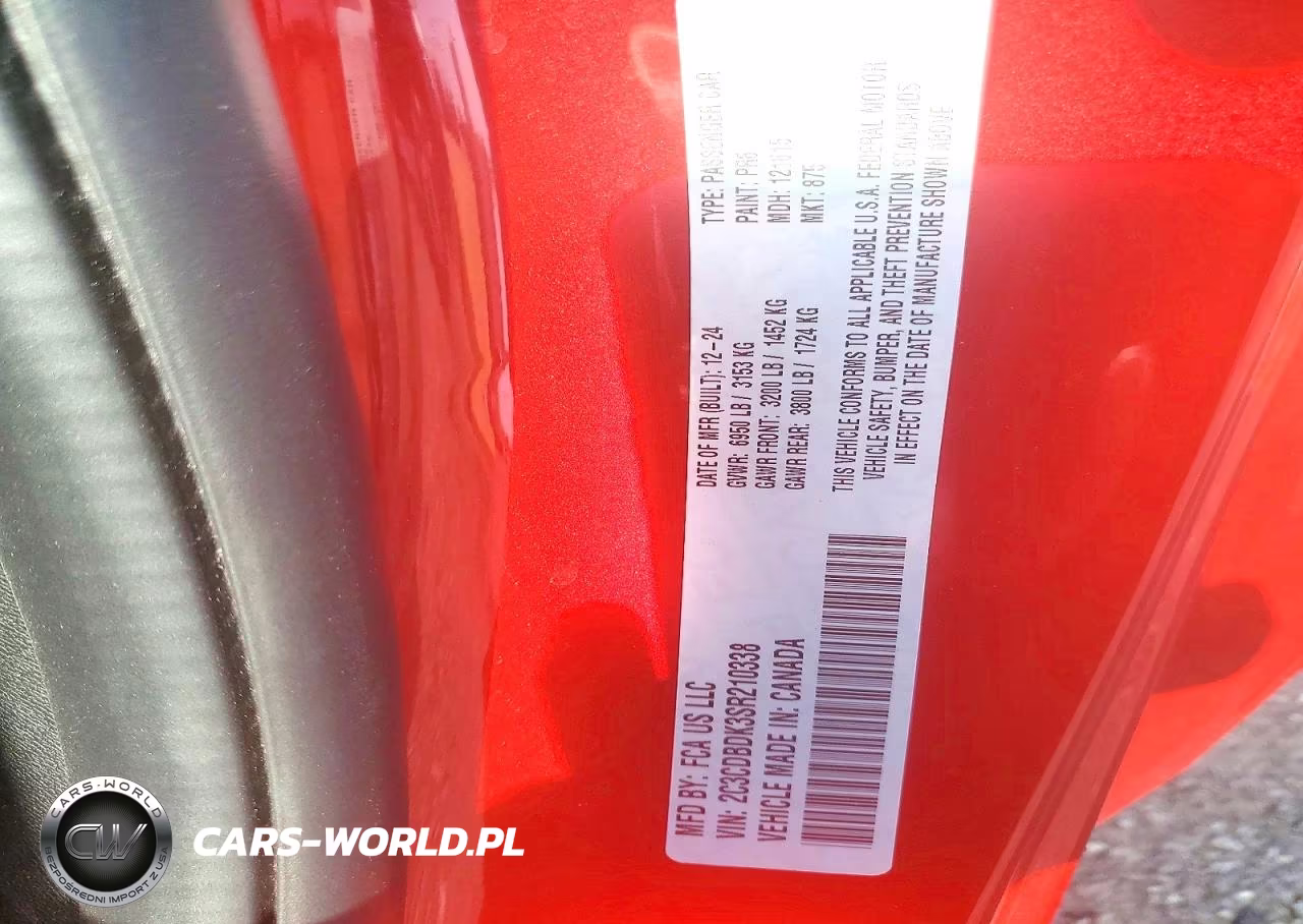 2025 Dodge Charger Daytona Scat Pack VIN:2C3CDBDK3SR210338 - 12