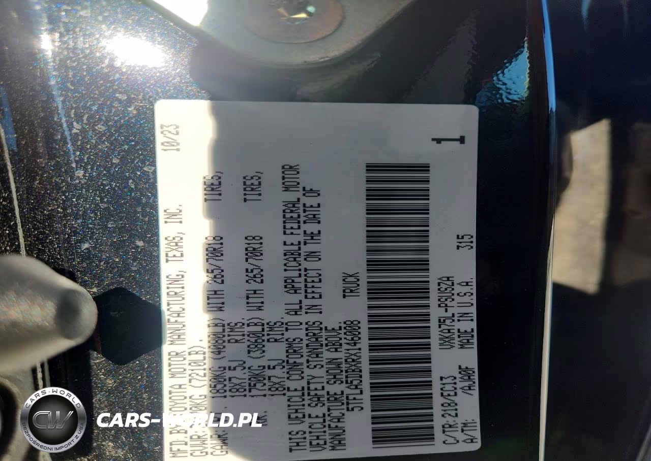 2024 Toyota Tundra Sr5 VIN:5TFLA5DBXRX146008 - 12
