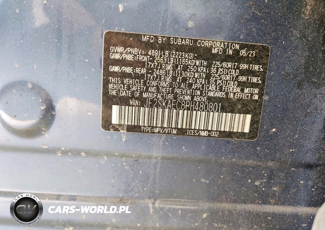 2023 Subaru Forester Premium VIN:JF2SKAEC8PH480801 - 14
