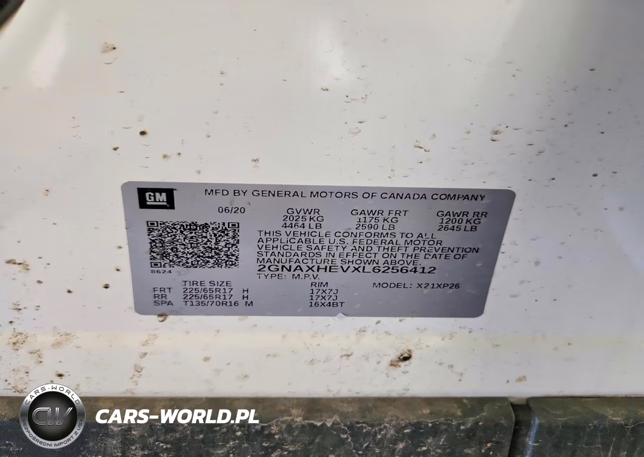 2020 Chevrolet Equinox Ls VIN:2GNAXHEVXL6256412 - 13