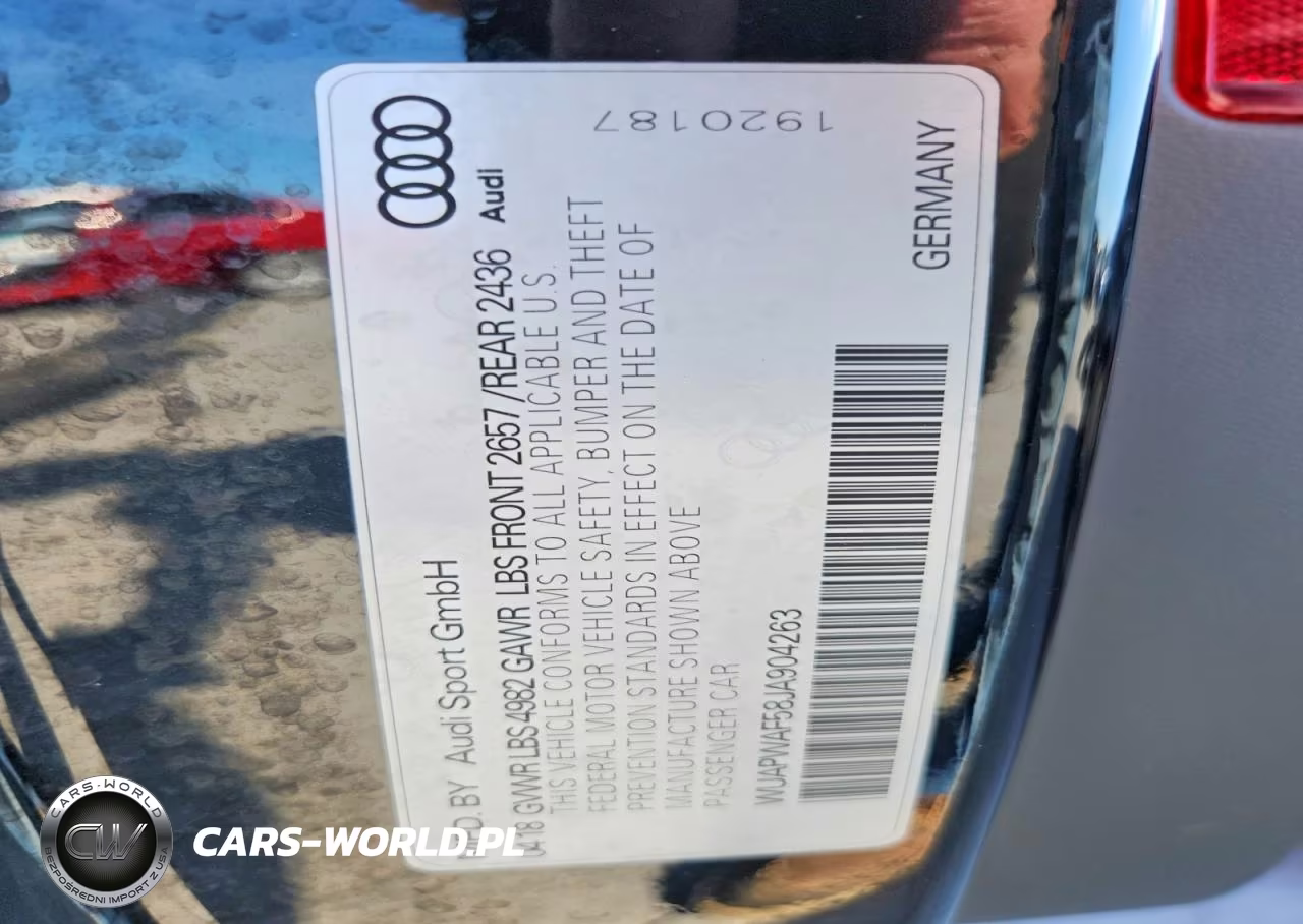 2018 Audi Rs5 VIN:WUAPWAF58JA904263 - 13