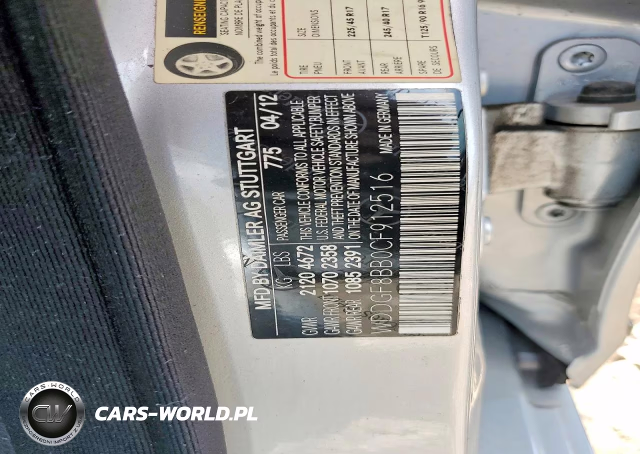 2012 Mercedes-Benz C 300 4Matic VIN:WDDGF8BB0CF912516 - 13