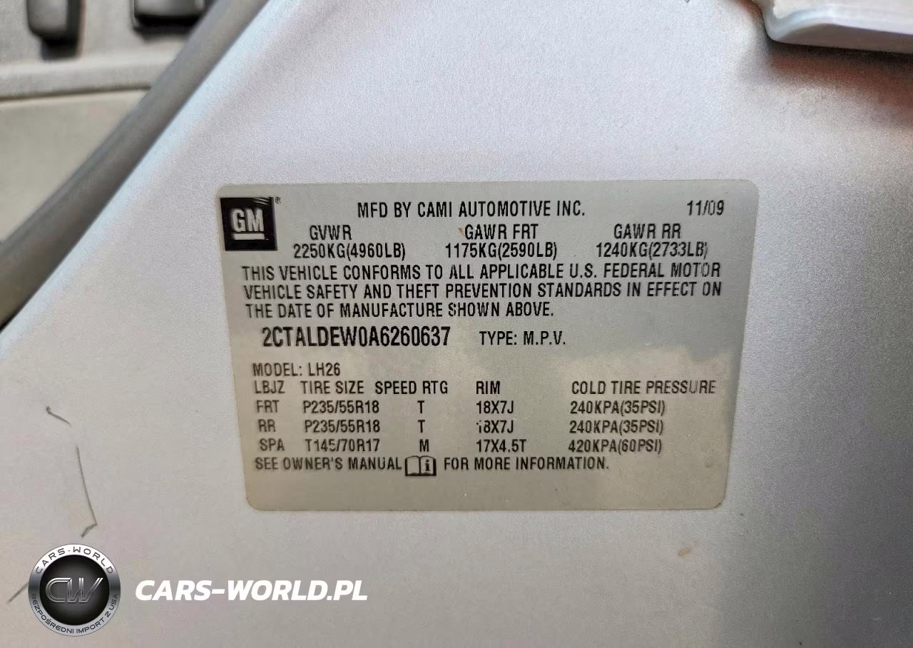 2010 GMC Terrain Sle VIN:2CTALDEW0A6260637 - 14