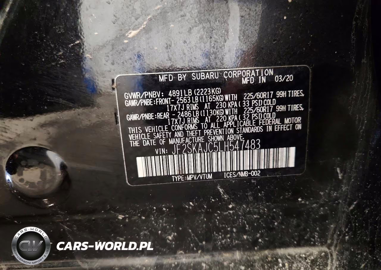 2020 Subaru Forester Premium VIN:JF2SKAJC5LH547483 - 13