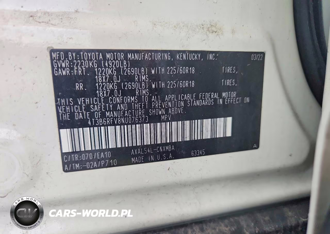 2022 Toyota Rav4 Xle Premium VIN:4T3B6RFV8NU076373 - 13