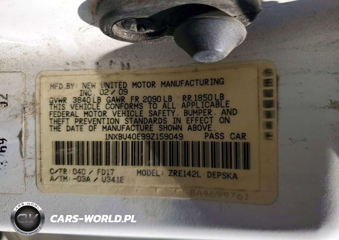 2009 Toyota Corolla S VIN:1NXBU40E99Z159049 - 12