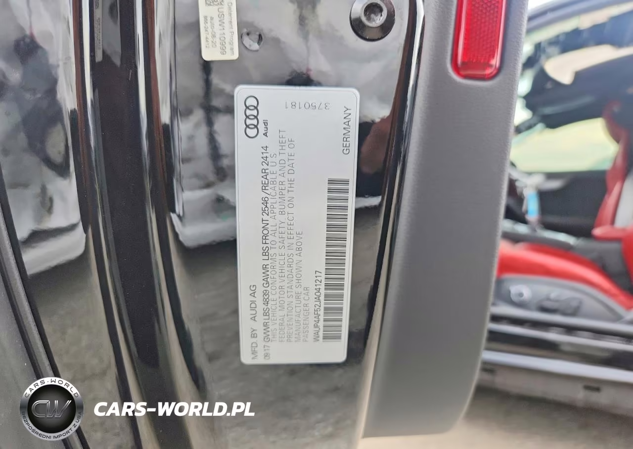 2018 Audi S5 Premium Plus VIN:WAUP4AF52JA041217 - 12