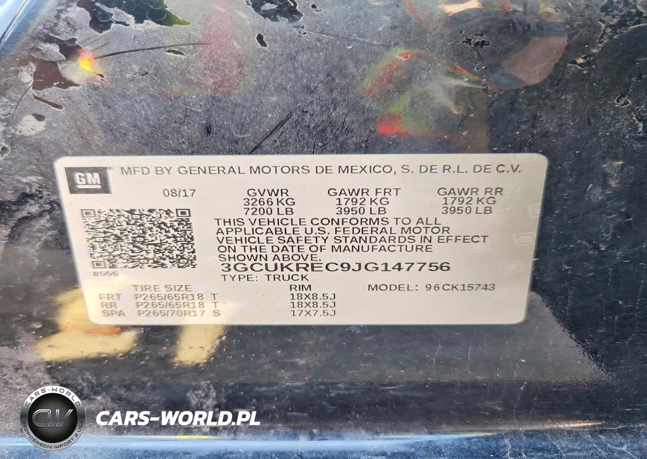 2018 Chevrolet Silverado K1500 Lt VIN:3GCUKREC9JG147756 - 12