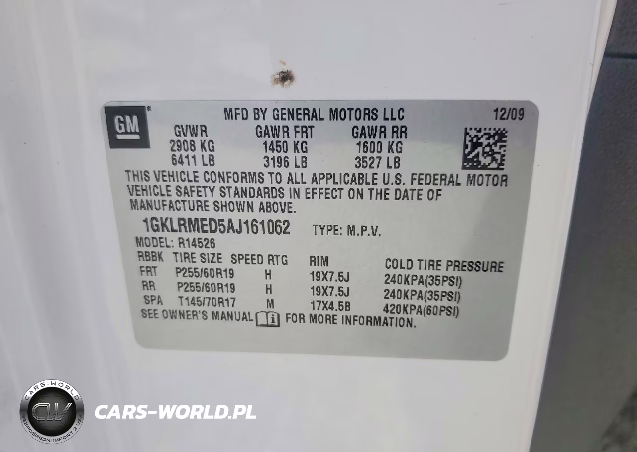 2010 GMC Acadia Slt-1 VIN:1GKLRMED5AJ161062 - 13