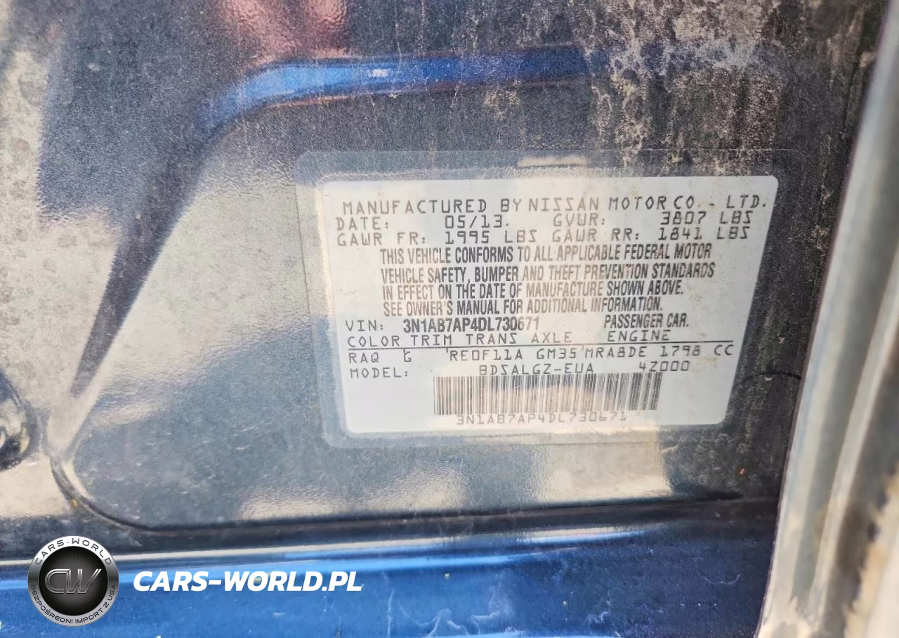 2013 Nissan Sentra S VIN:3N1AB7AP4DL730671 - 12