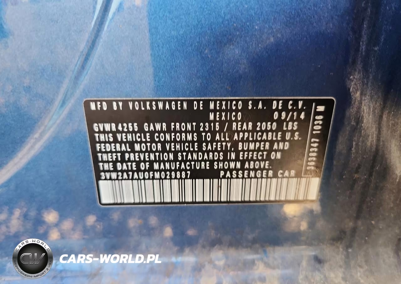 2015 Volkswagen Golf Tdi VIN:3VW2A7AU0FM029887 - 12