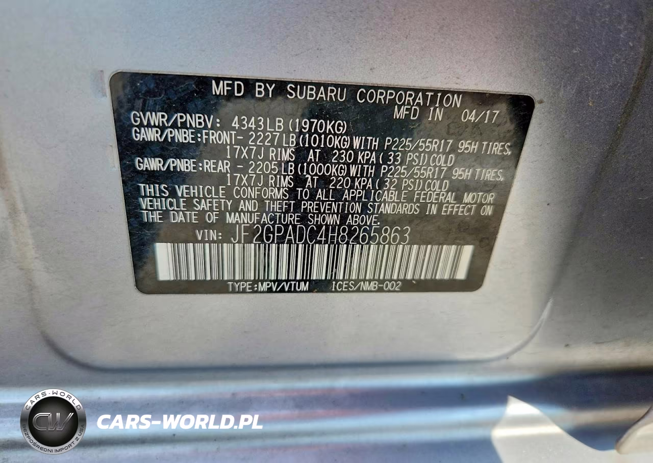 2017 Subaru Crosstrek Premium VIN:JF2GPADC4H8265863 - 13