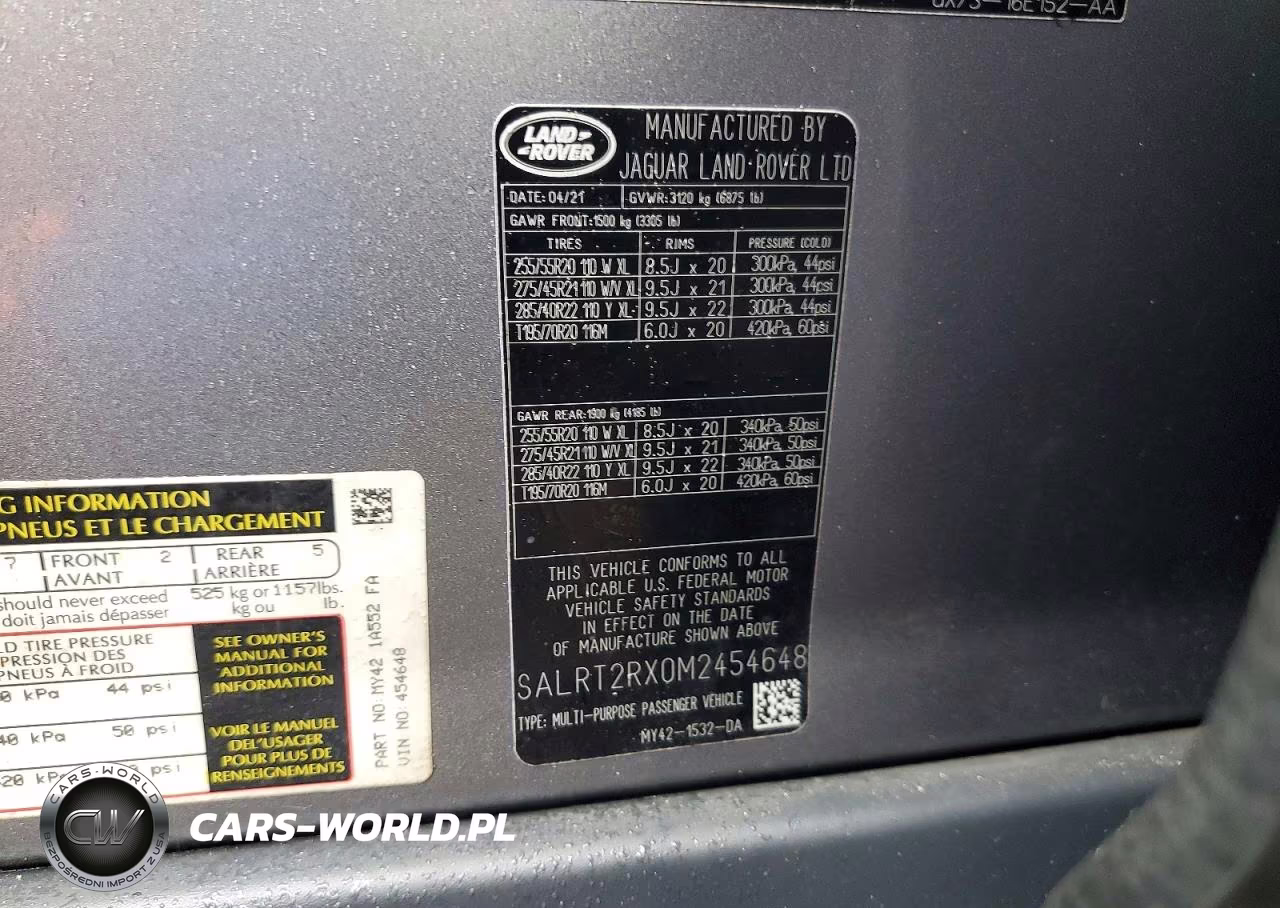 2021 Land Rover Discovery S R-Dynamic VIN:SALRT2RX0M2454648 - 13