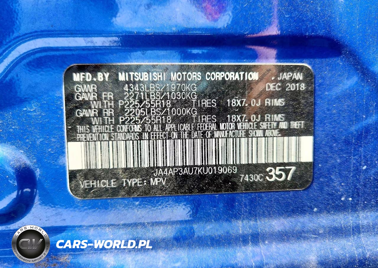 2019 Mitsubishi Outlander Sport Es VIN:JA4AP3AU7KU019069 - 13