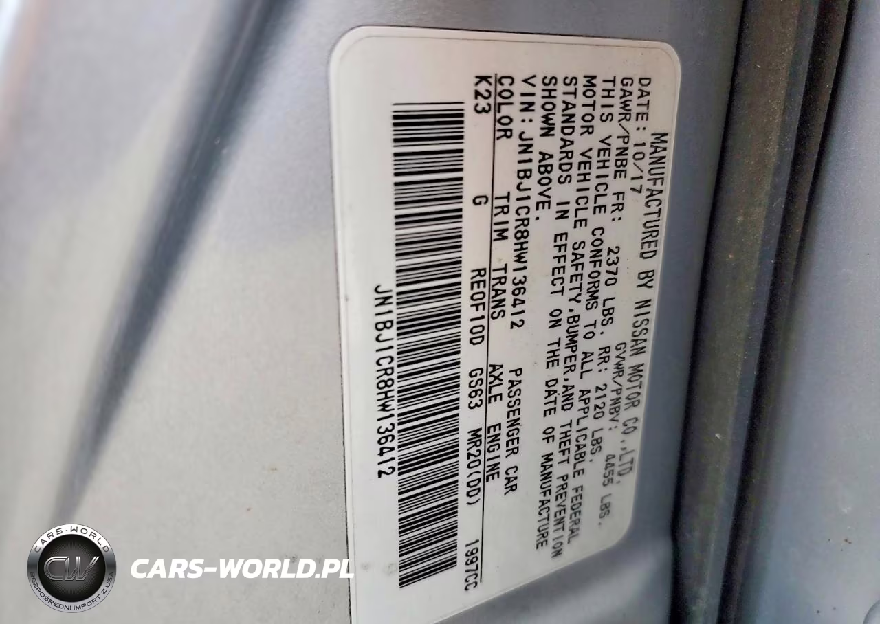 2017 Nissan Rogue Sport Sl VIN:JN1BJ1CR8HW136412 - 12