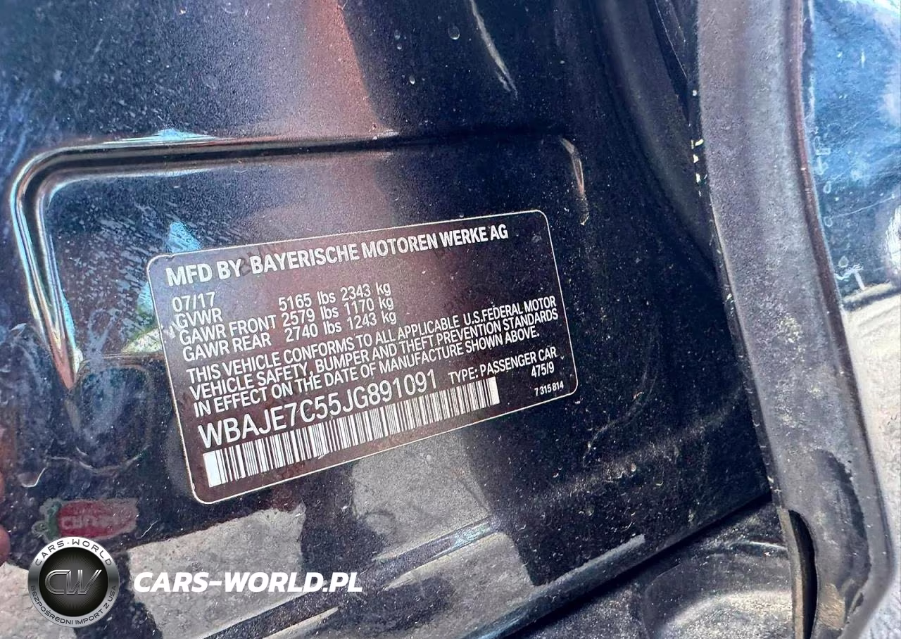 2018 BMW 540 Xi VIN:WBAJE7C55JG891091 - 10