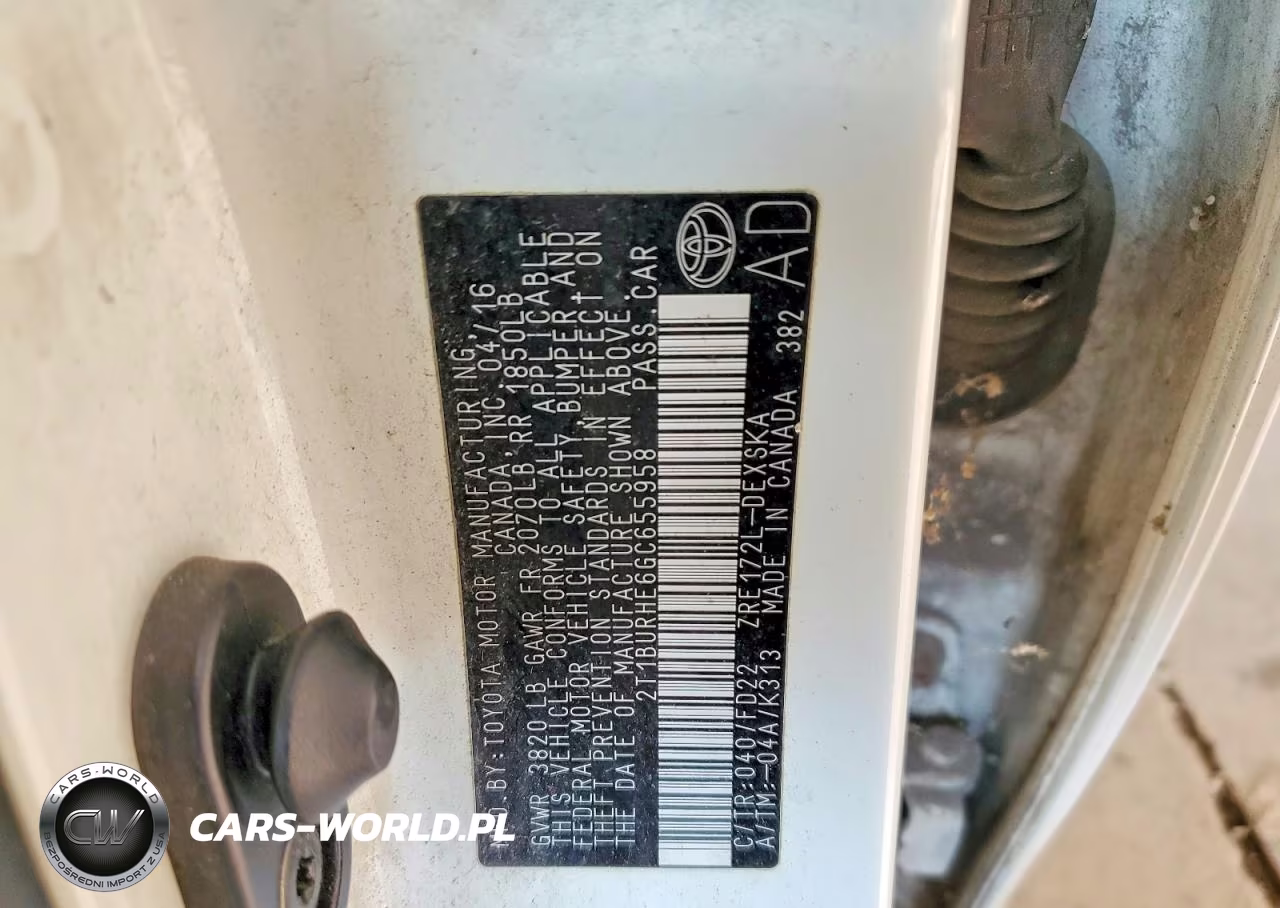 2016 Toyota Corolla S Plus VIN:2T1BURHE6GC655958 - 12