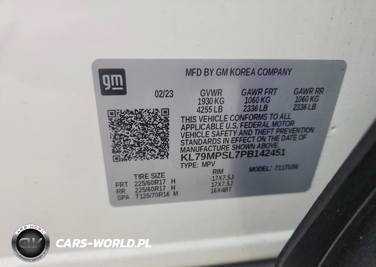 2023 Chevrolet Trailblazer Lt VIN:KL79MPSL7PB142451 - 13