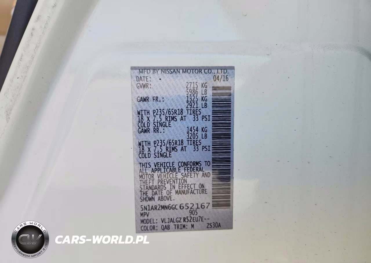 2016 Nissan Pathfinder Sl VIN:5N1AR2MN6GC652167 - 13