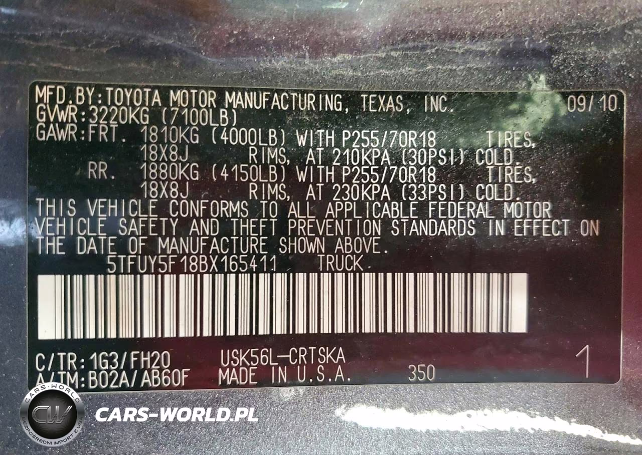 2011 Toyota Tundra Double Cab Sr5 VIN:5TFUY5F18BX165411 - 12