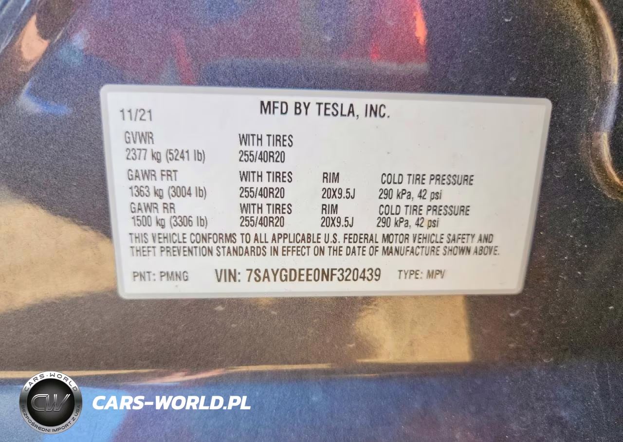 2022 Tesla Model Y VIN:7SAYGDEE0NF320439 - 12