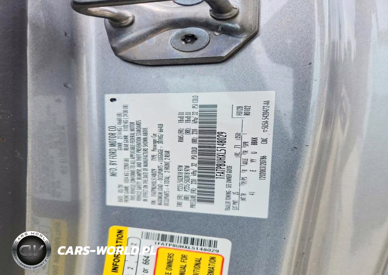 2020 Ford Mustang VIN:1FATP8UHXL5148029 - 13