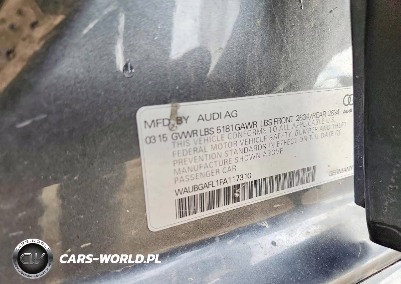2015 Audi S4 Premium Plus VIN:WAUBGAFL1FA117310 - 13