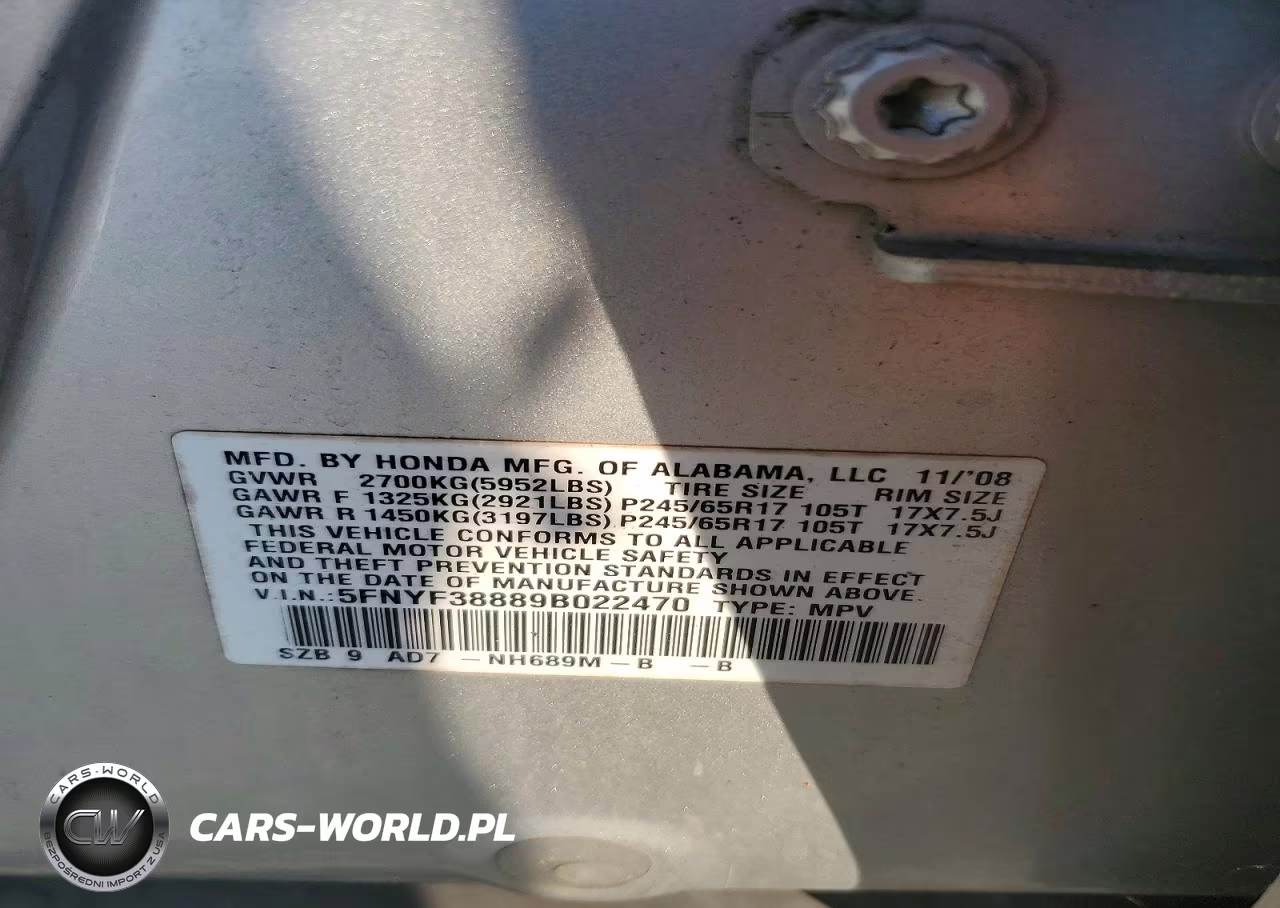 2009 Honda Pilot Touring VIN:5FNYF38889B022470 - 13