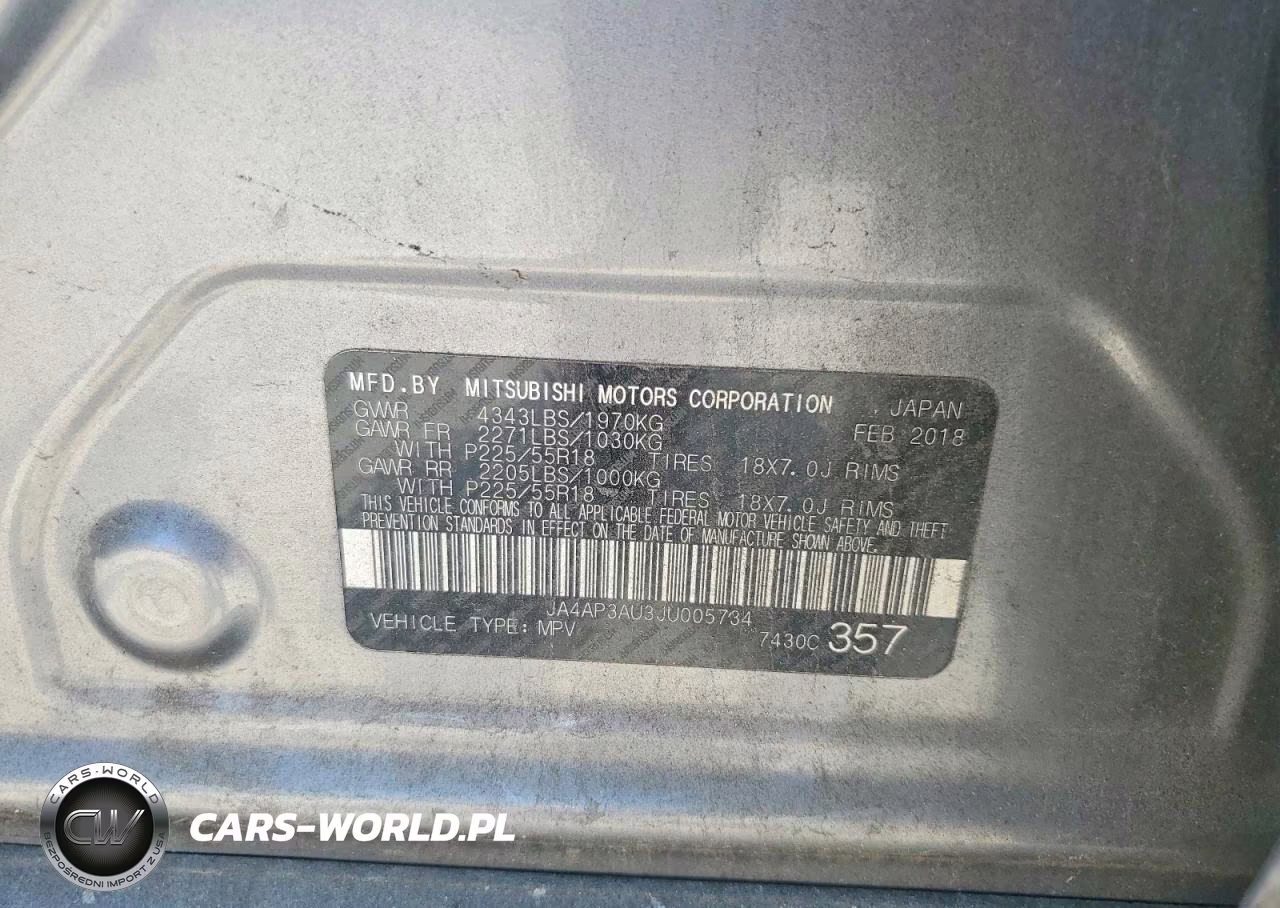 2018 Mitsubishi Outlander Sport Es VIN:JA4AP3AU3JU005734 - 13