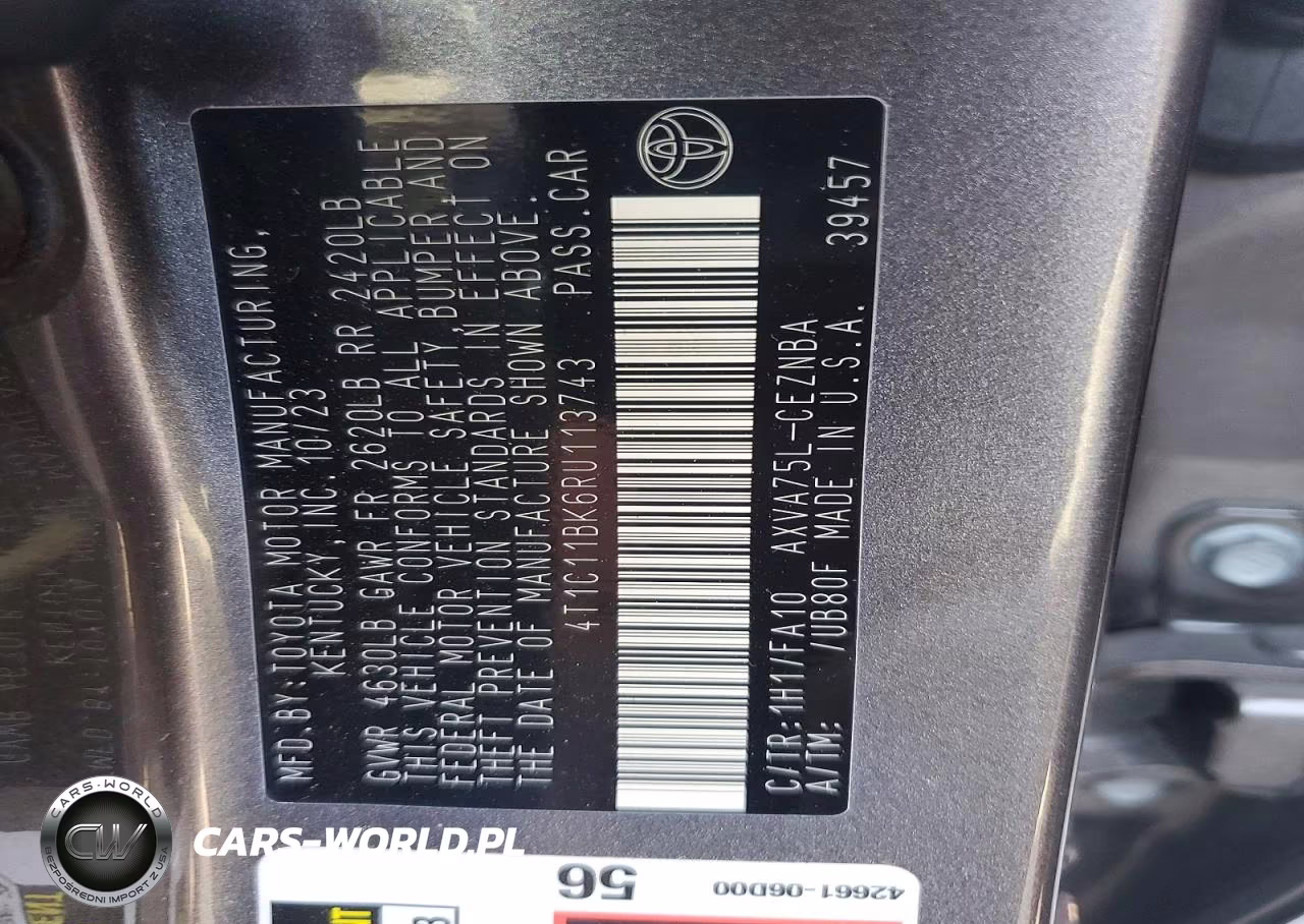 2024 Toyota Camry Le VIN:4T1C11BK6RU113743 - 13