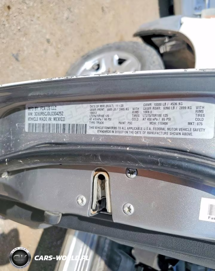 2020 Ram 2500 Tradesman VIN:3C6UR5CJ0LG304252 - 12