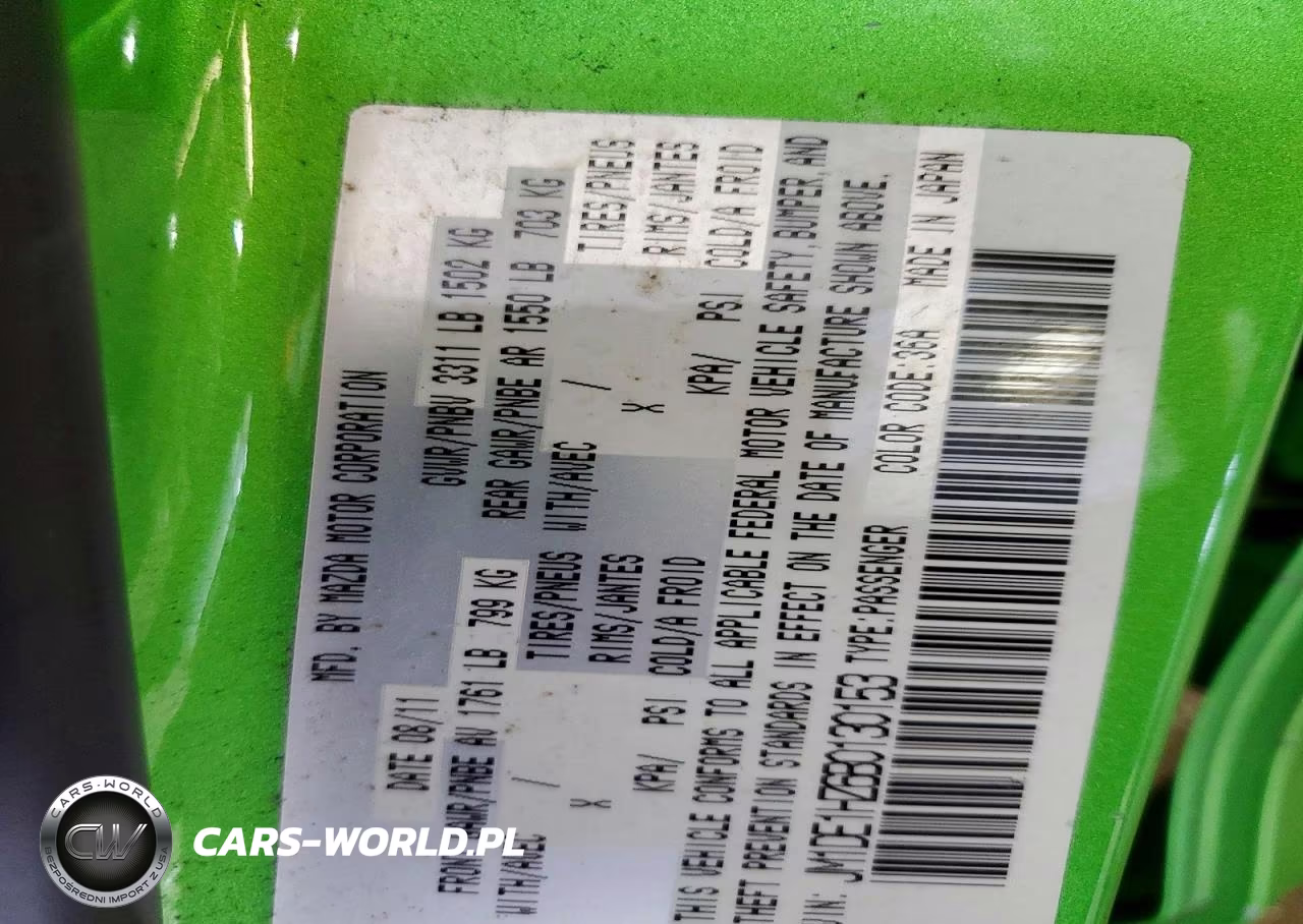 2011 Mazda Mazda2 VIN:JM1DE1HZ6B0130153 - 12