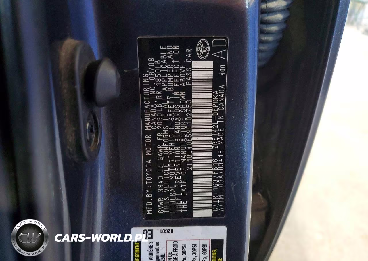 2009 Toyota Corolla Le VIN:2T1BU40E59C102753 - 12