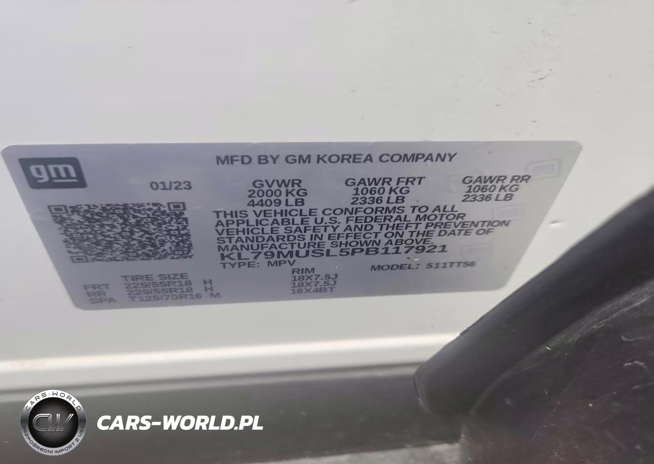 2023 Chevrolet Trailblazer Rs VIN:KL79MUSL5PB117921 - 13