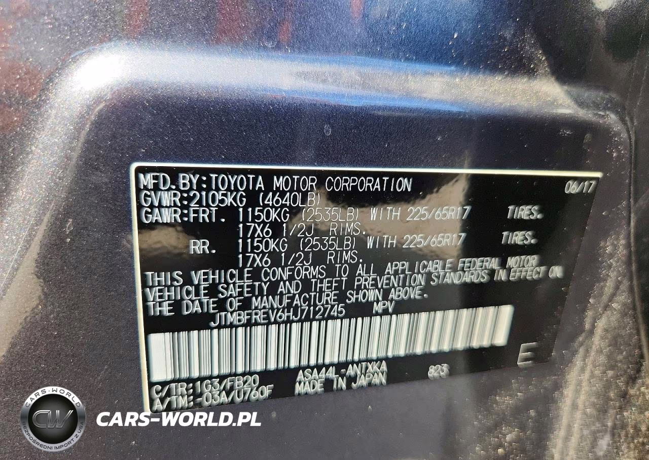 2017 Toyota Rav4 Le VIN:JTMBFREV6HJ712745 - 14