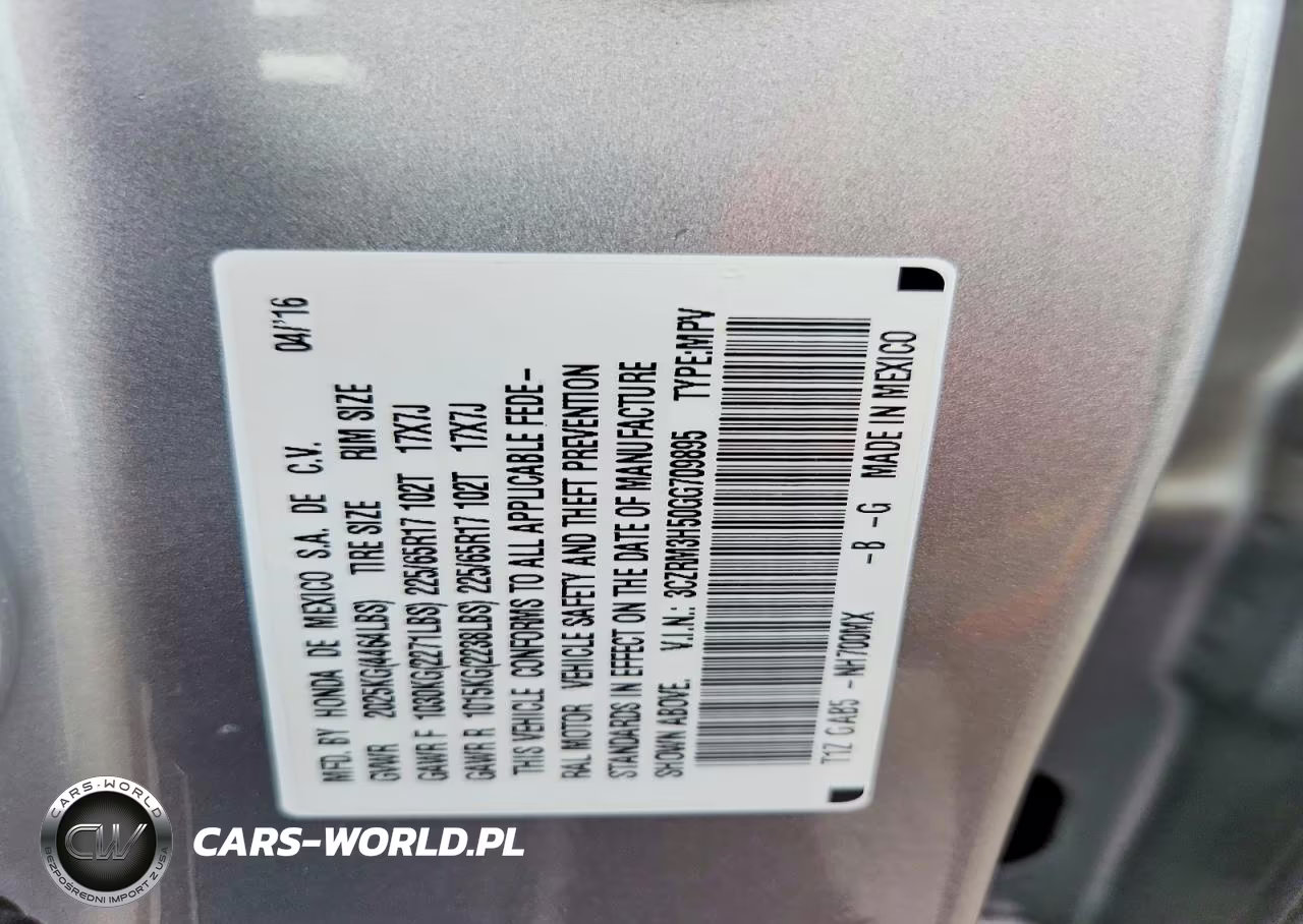 2016 Honda Cr-V Ex VIN:3CZRM3H50GG709895 - 12