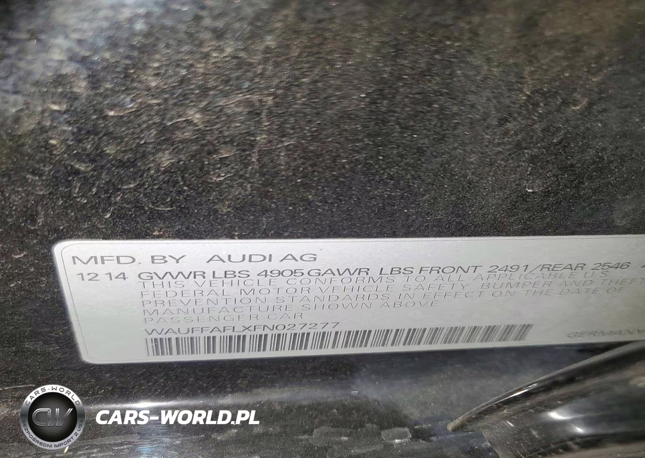 2015 Audi A4 Premium Plus VIN:WAUFFAFLXFN027277 - 12