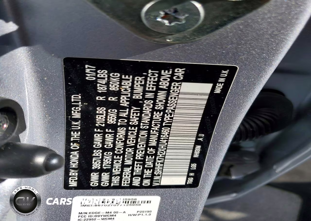 2017 Honda Civic Lx VIN:SHHFK7H2XHU416460 - 12