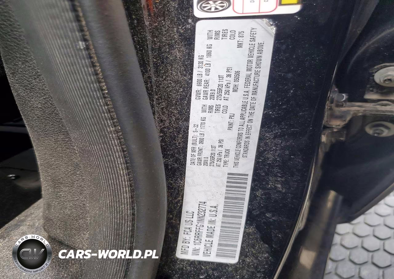 2022 Ram 1500 Big Horn-Lone Star VIN:1C6RRFFG1NN232774 - 12